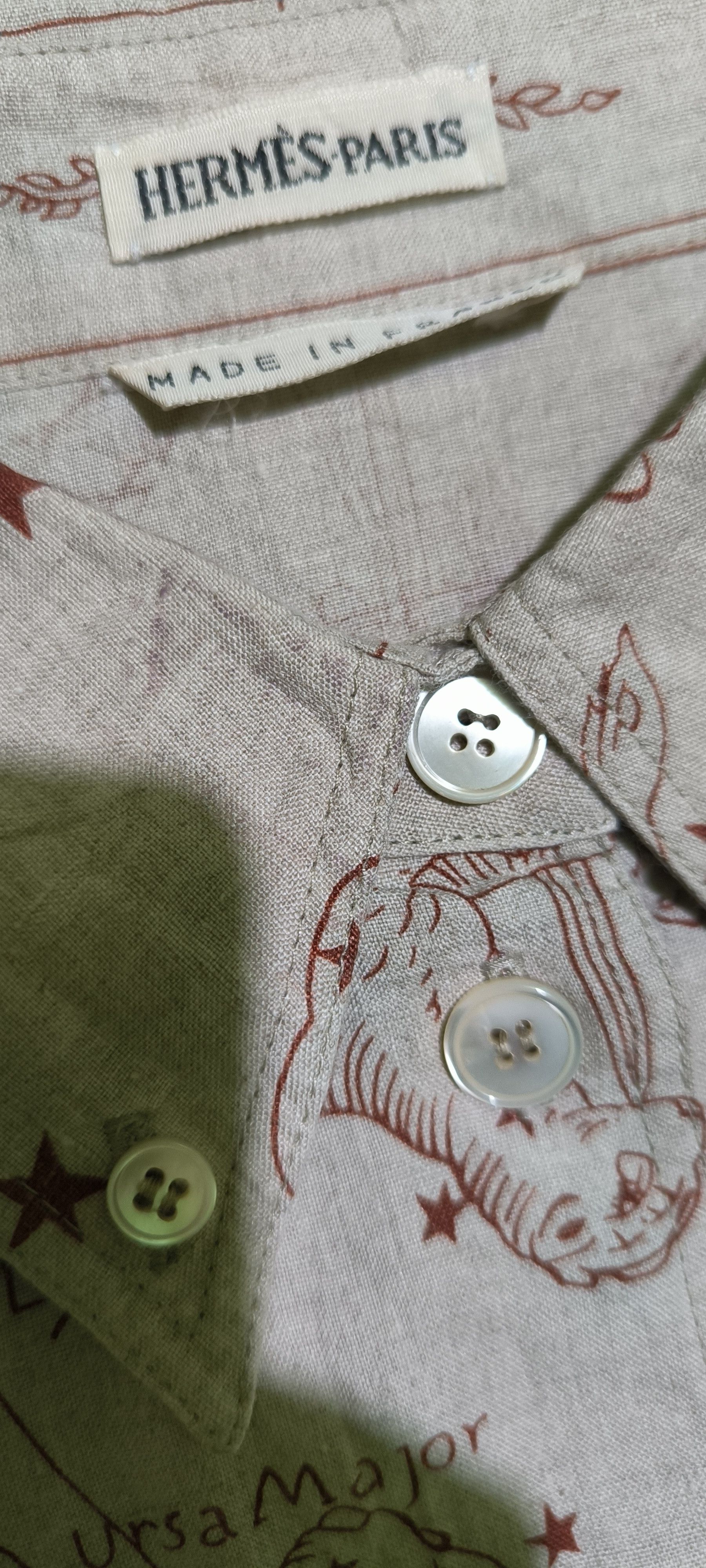 Hermes Hermes "Zodiac Greek mythology" Shirt by Maison Margiela Size US M / EU 48-50 / 2 - 2 Thumbnail