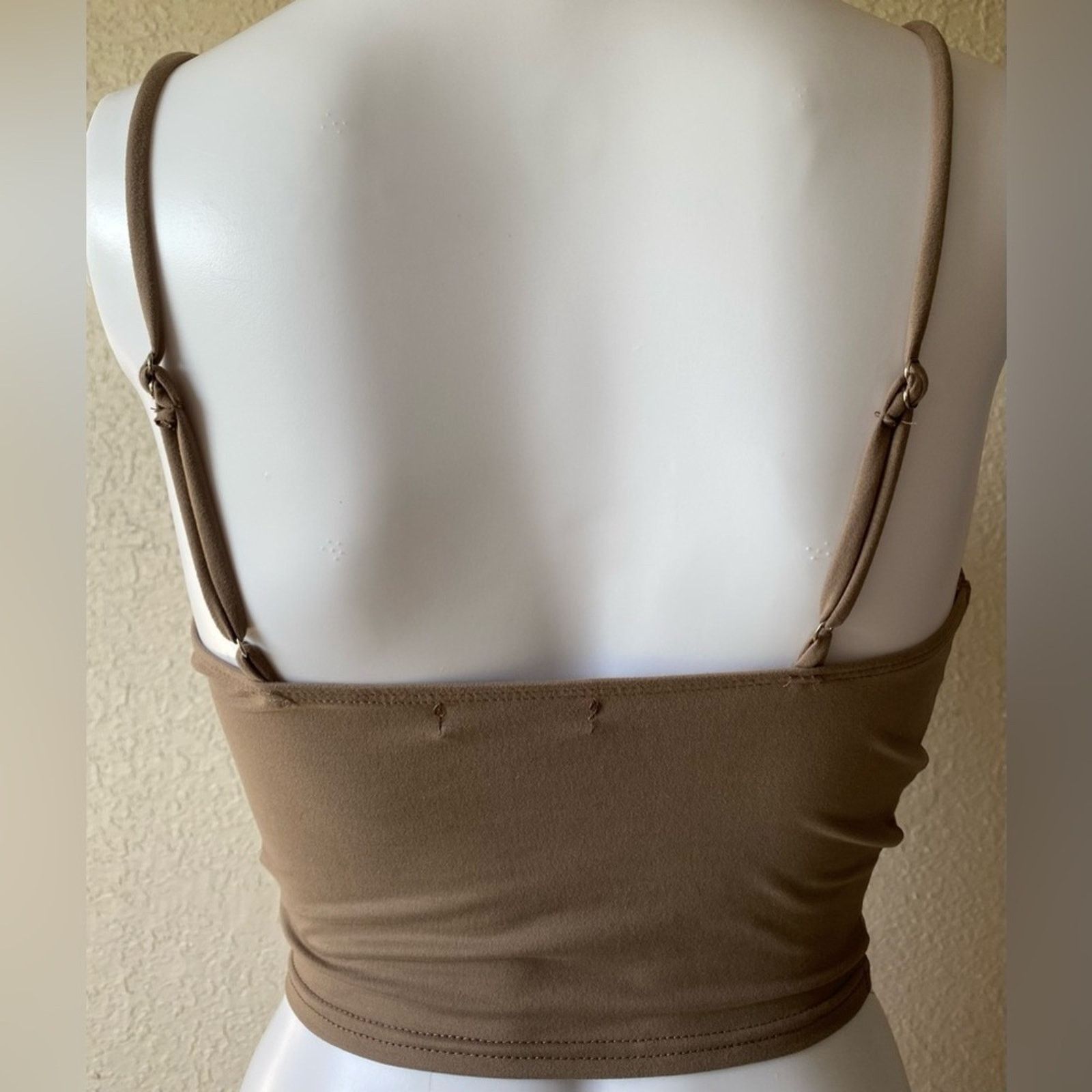 Other Better Be | Solid Cinched Sleeveless Cropped Top | Small Size S / US 4 / IT 40 - 2 Thumbnail