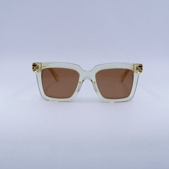 Bottega Veneta 🕶️ New Bottega Veneta BV1005S 005 Beige/Brown Sunglasses Size ONE SIZE - 3 Thumbnail