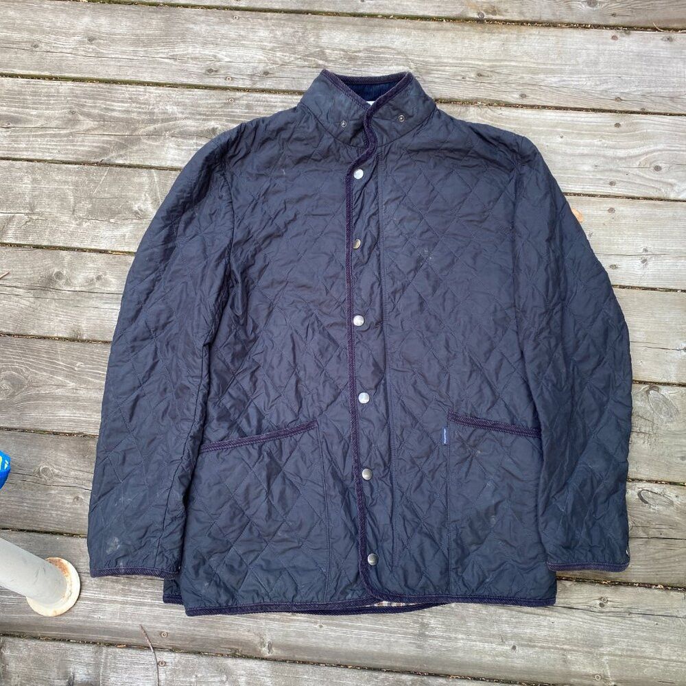 Aquascutum Vintage 90s Aquascutum London England Quilted Jacket Coat S Size US L / EU 52-54 / 3 - 2 Thumbnail
