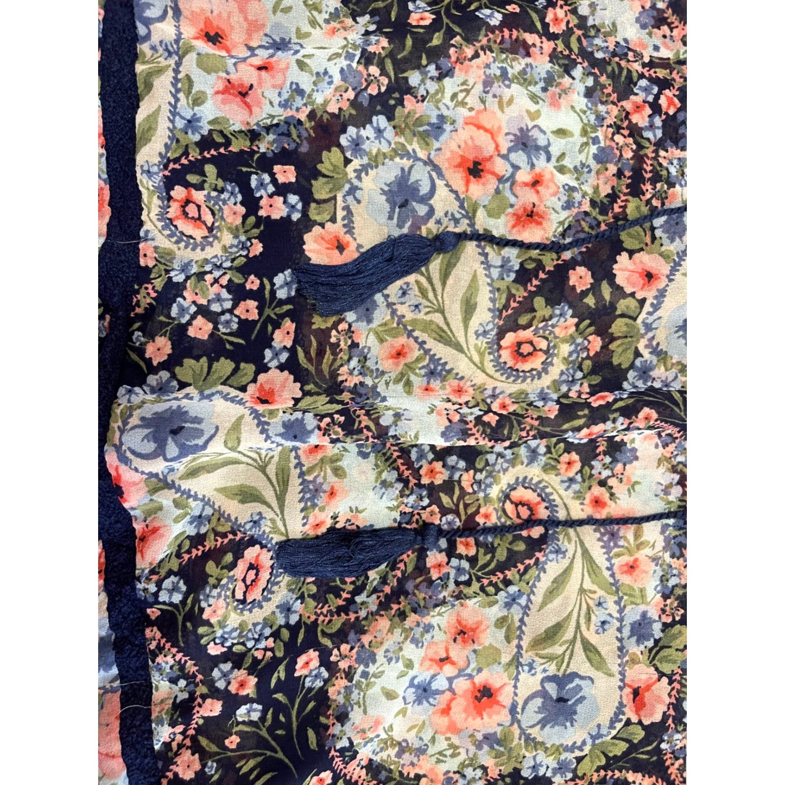 Jessica Simpson Jessica Simpson Blouse Women's Medium Multicolor Floral 3/4 Sleeve Modern Casual Regular Fit Womens Size M / US 6-8 / IT 42-44 - 5 Thumbnail