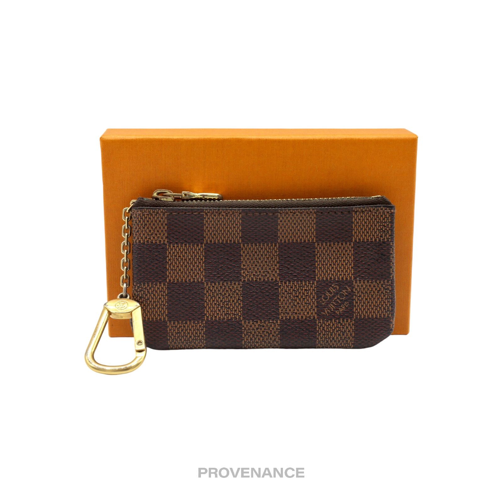 Louis Vuitton 🔴 Louis Vuitton Key Pouch Cles - Damier Ebene Size ONE SIZE - 1 Thumbnail