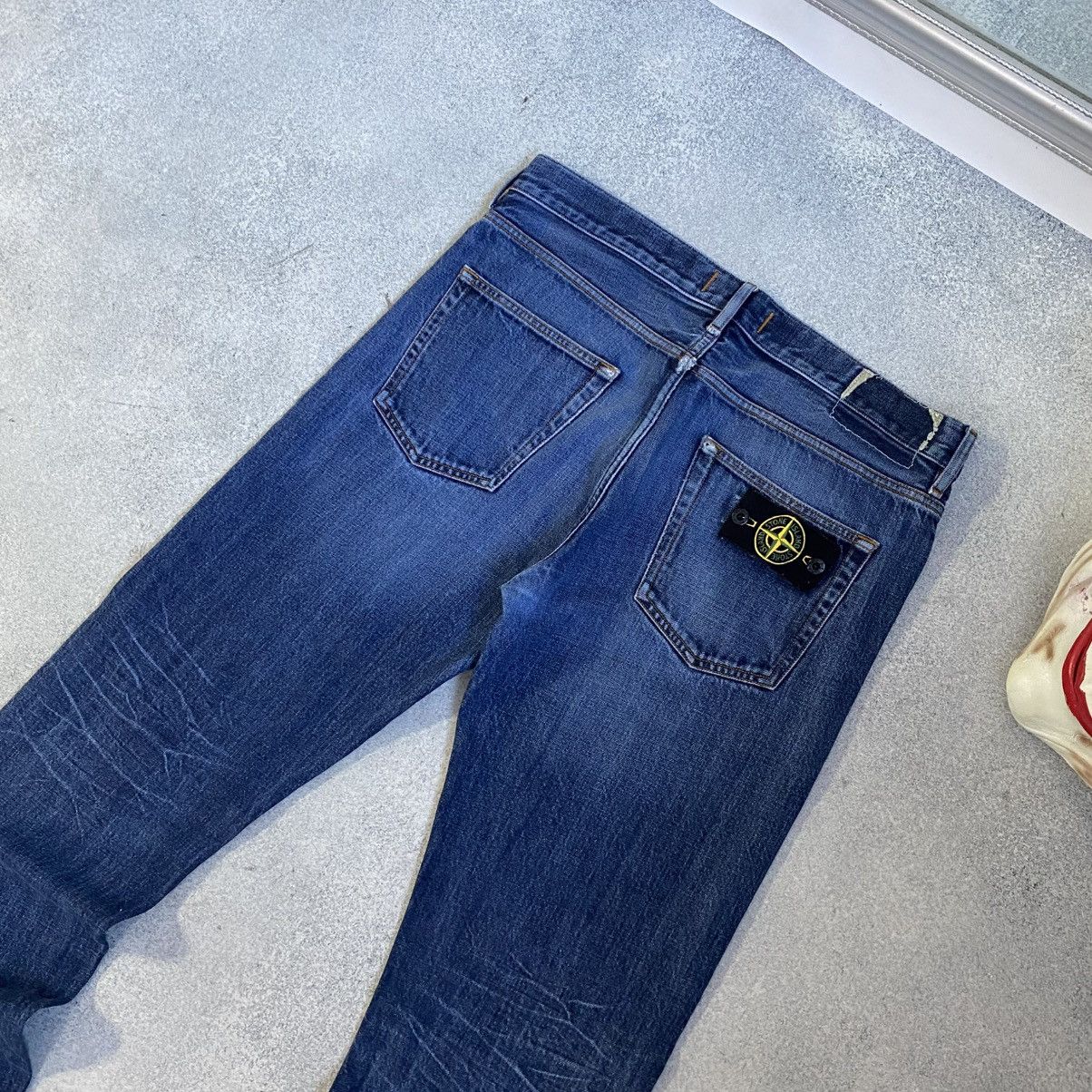 Stone Island STONE ISLAND Jeans Wash Blue Denim Vintage Y2k Size US 32 / EU 48 - 3 Thumbnail