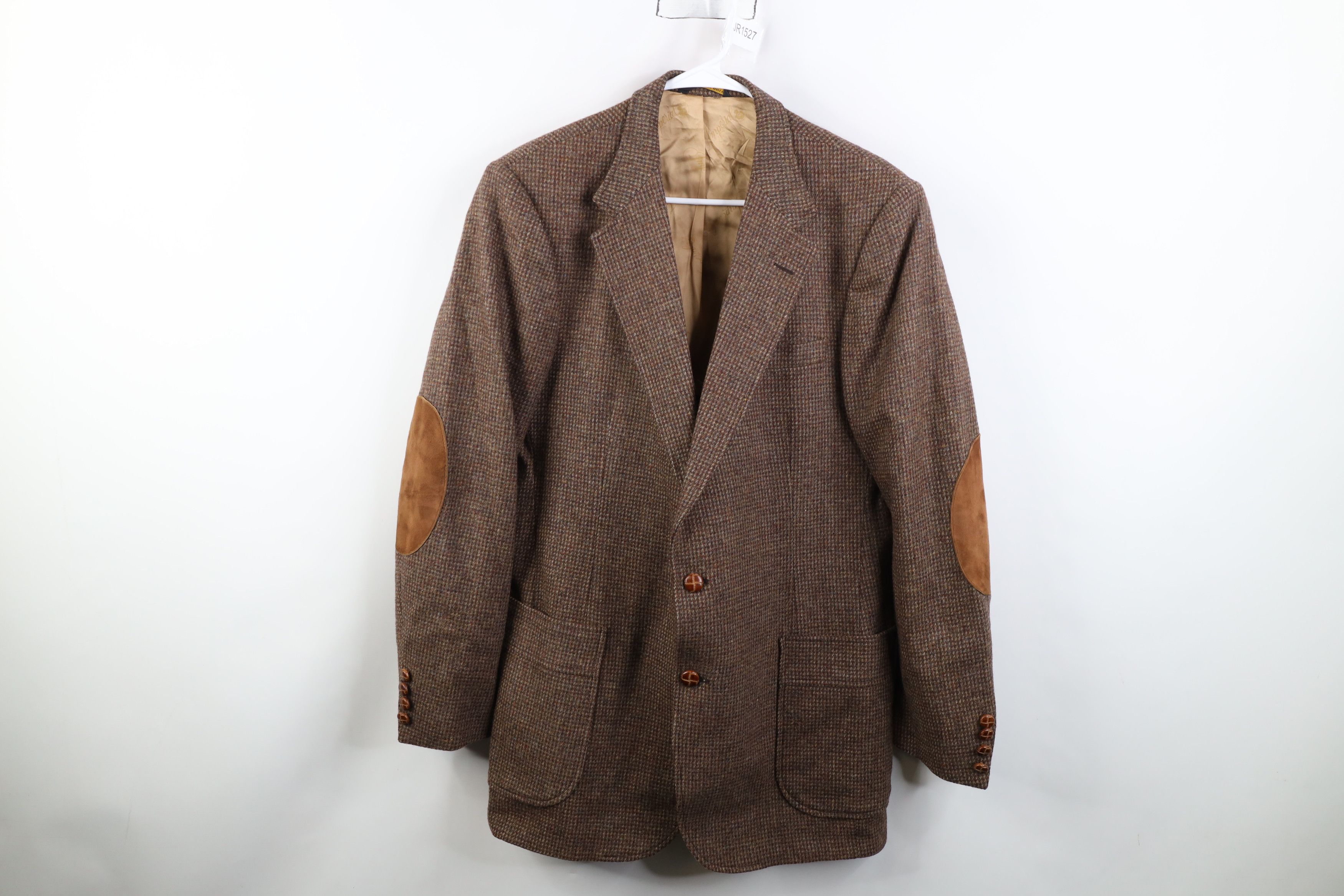 Vintage Vintage 70s Suede Elbow Patch Suit Coat Blazer Jacket USA Size US XXL / EU 58 / 5 - 1 Thumbnail
