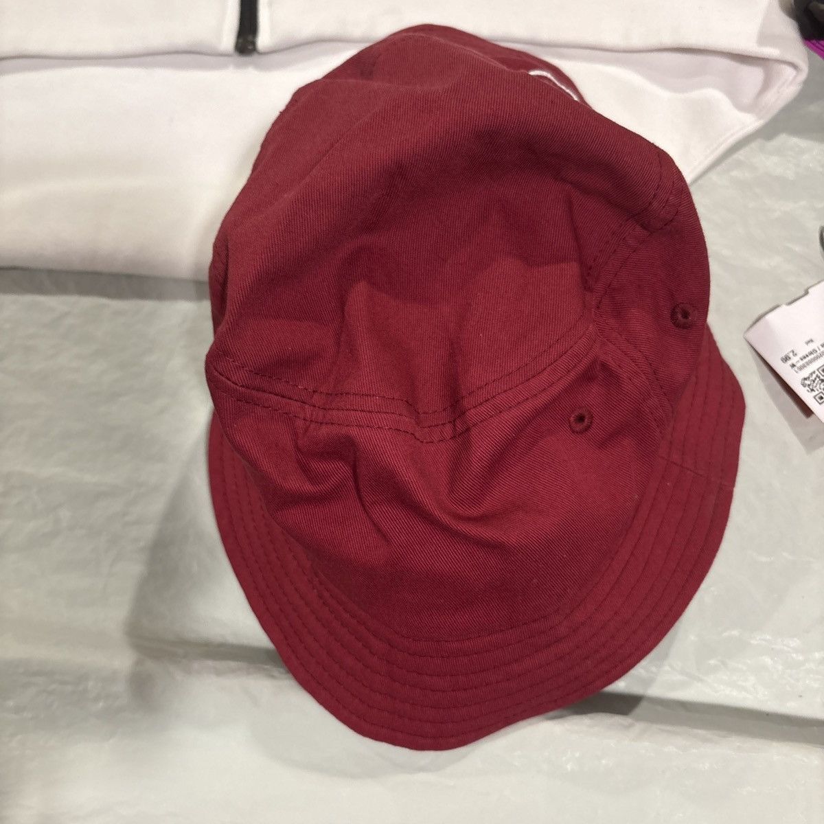 Stussy Vintage Y2K Stussy Capz Bucket Hat Burgundy Unisex S/M Size 40 - 4 Thumbnail