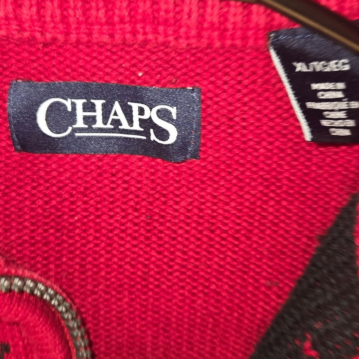 Chaps Ralph Lauren Chaps Red Christmas Sweater - Men's XL Size US XL / EU 56 / 4 - 6 Thumbnail