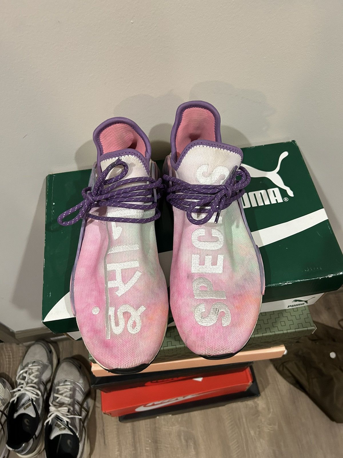 Adidas × Pharrell Adidas Pharrell x NMD Human Race Trail 'Holi Festival' |Pink Size US 11 / EU 44 - 7 Thumbnail