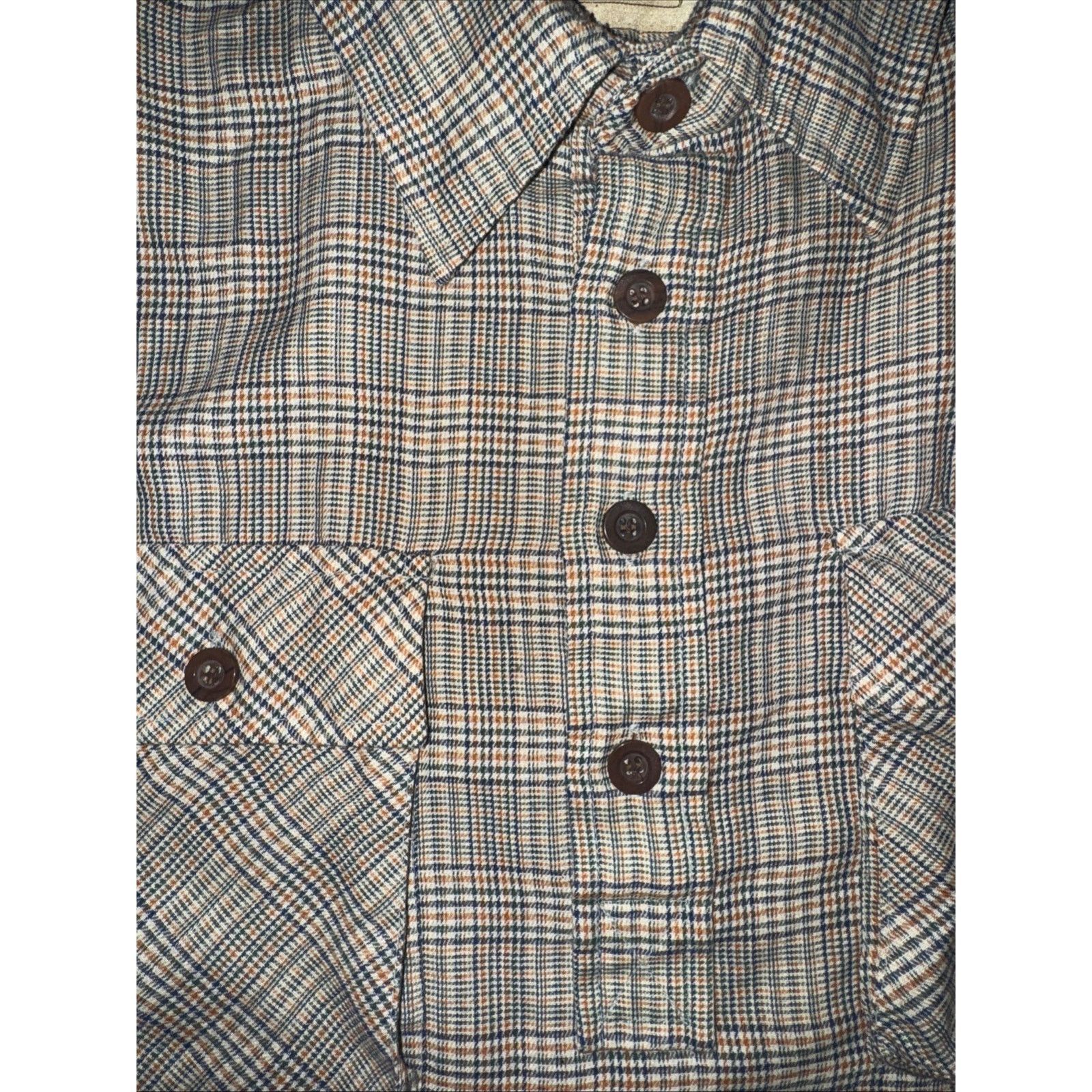 Sears × Vintage Sears Popover Shirt Plaid Workwear 70s 80s Permanent Press L Size US L / EU 52-54 / 3 - 5 Thumbnail