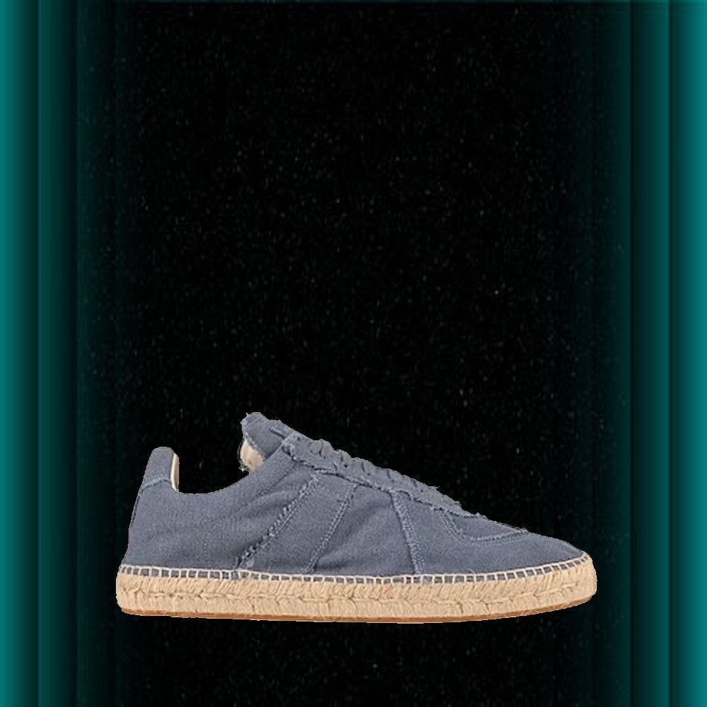 image of Maison Margiela O1Y0224 Sneakers In Slate Blue, Men's (Size 7)