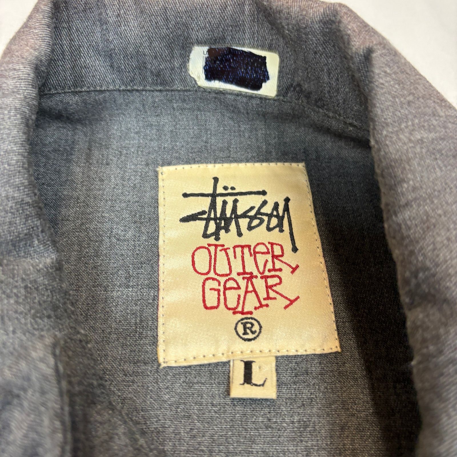 Stussy Vintage 90s Stussy Outer Gear Zip Rayon Wool Twill Jacket L Size US L / EU 52-54 / 3 - 4 Thumbnail