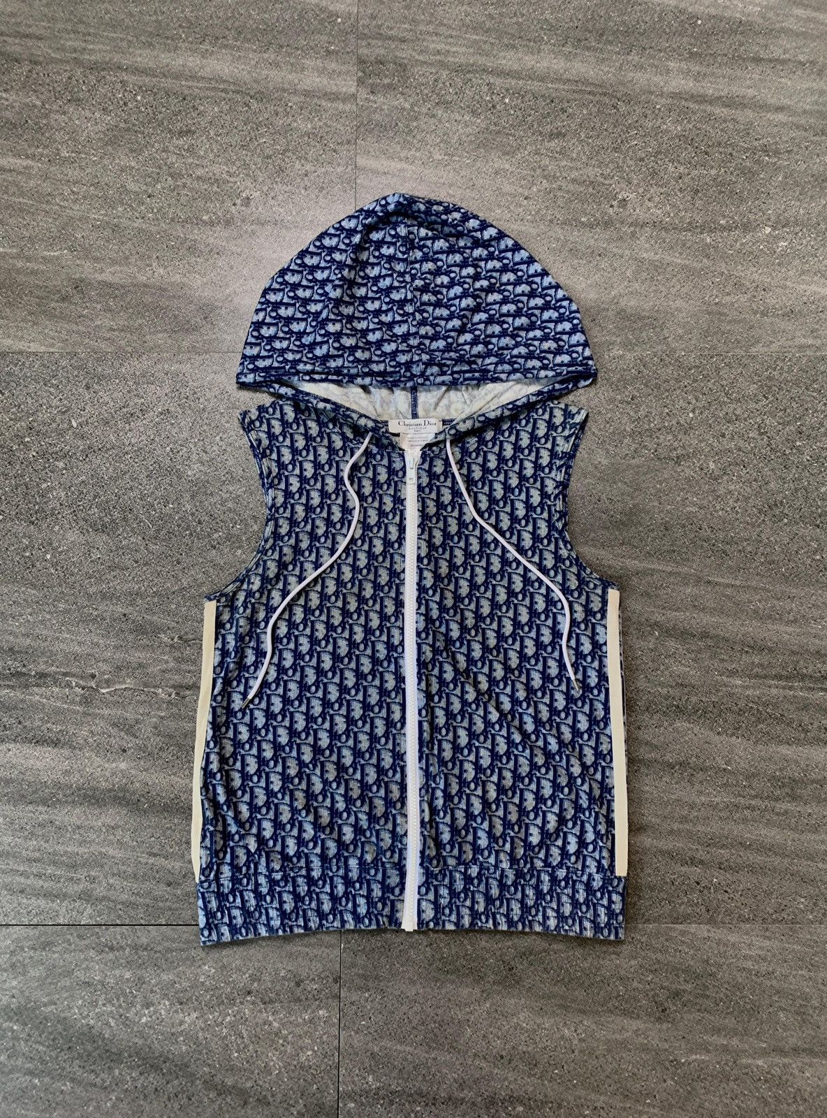 Dior FREE TAX! Monogram Hooded Vest by John Galliano Size M / US 6-8 / IT 42-44 - 1 Thumbnail