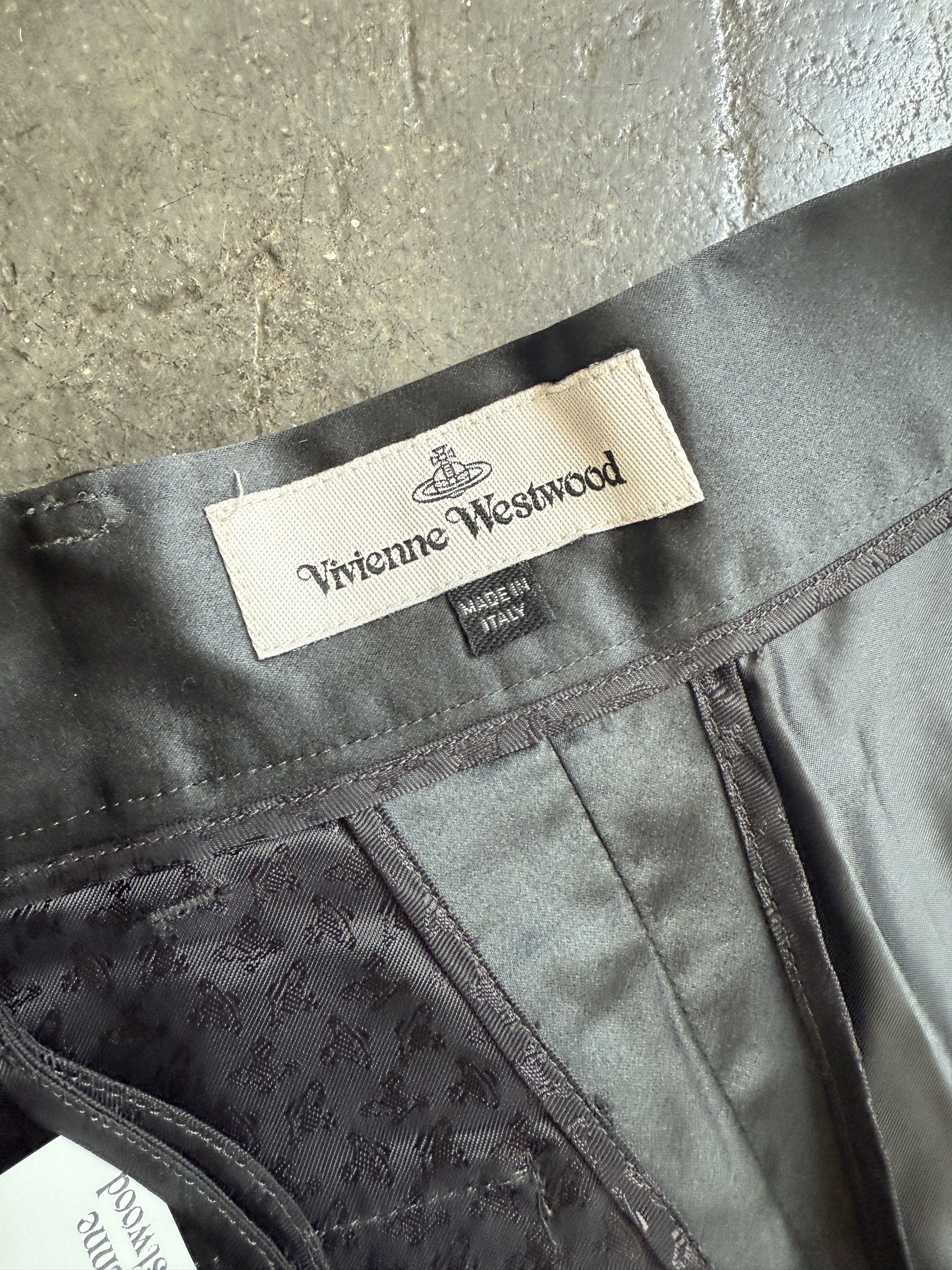 Vivienne Westwood NWT 1300$ F/W 2017 SILK and viscose shiny pants . Unreal Size 26" / US 2 / IT 38 - 7 Thumbnail