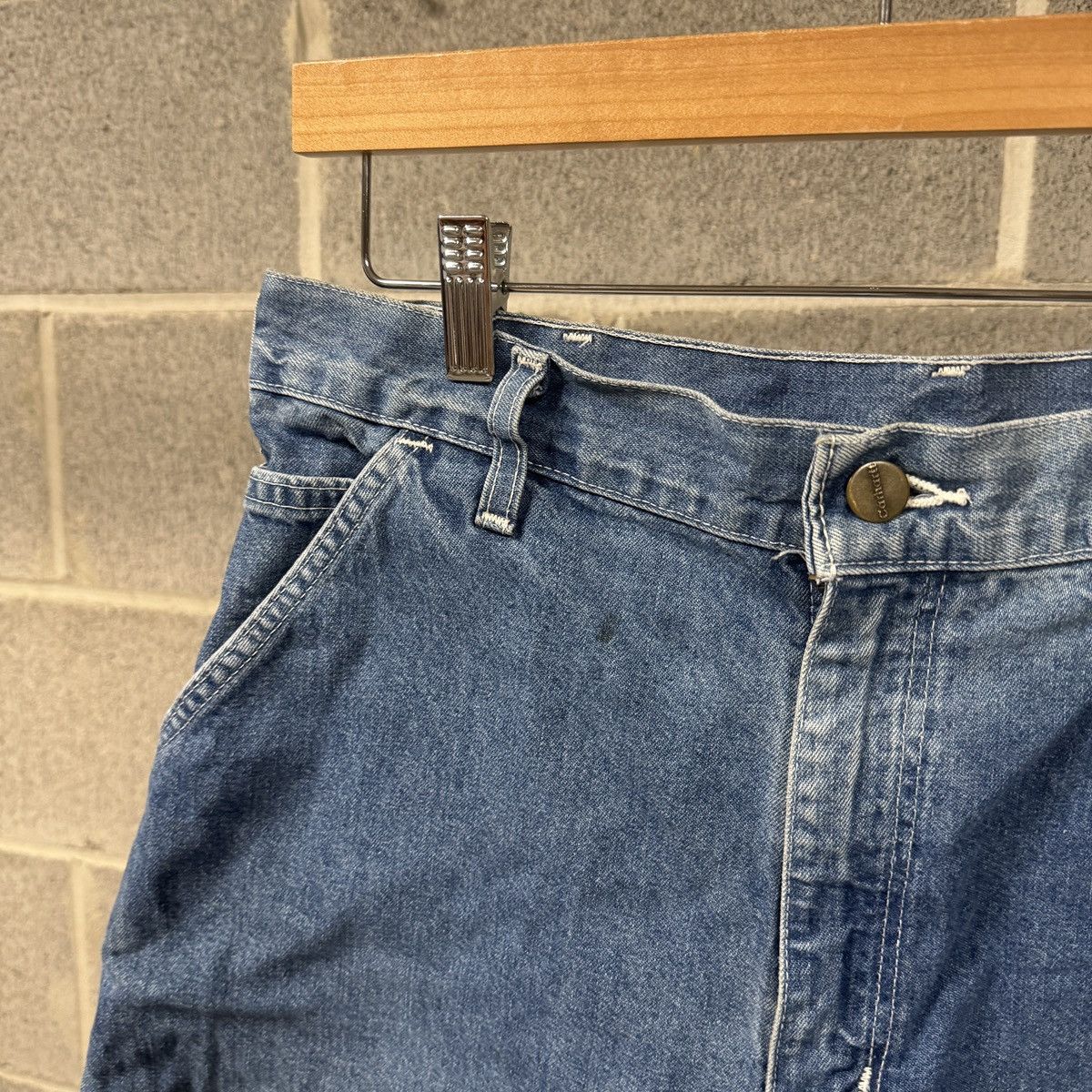 Carhartt Vintage Carhartt Denim Shorts ERD Grunge Faded Thrashed Size US 34 / EU 50 - 5 Thumbnail
