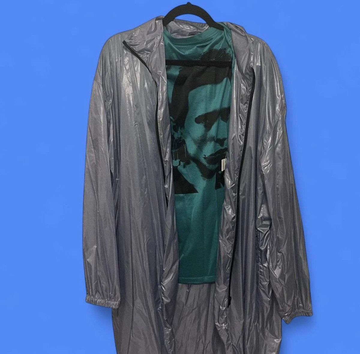 Raf Simons Raf Simons Silver pierced man nylon coat Size US S / EU 44-46 / 1 - 1 Thumbnail