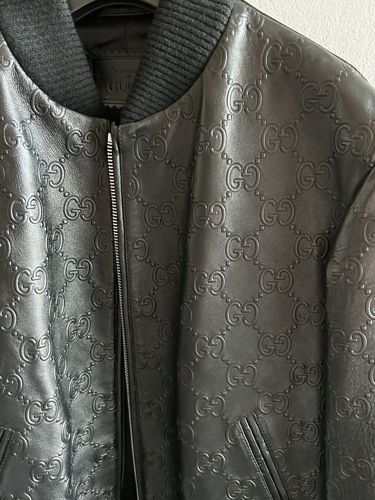 Gucci Gucci embossed leather jacket Size US S / EU 44-46 / 1 - 2 Thumbnail