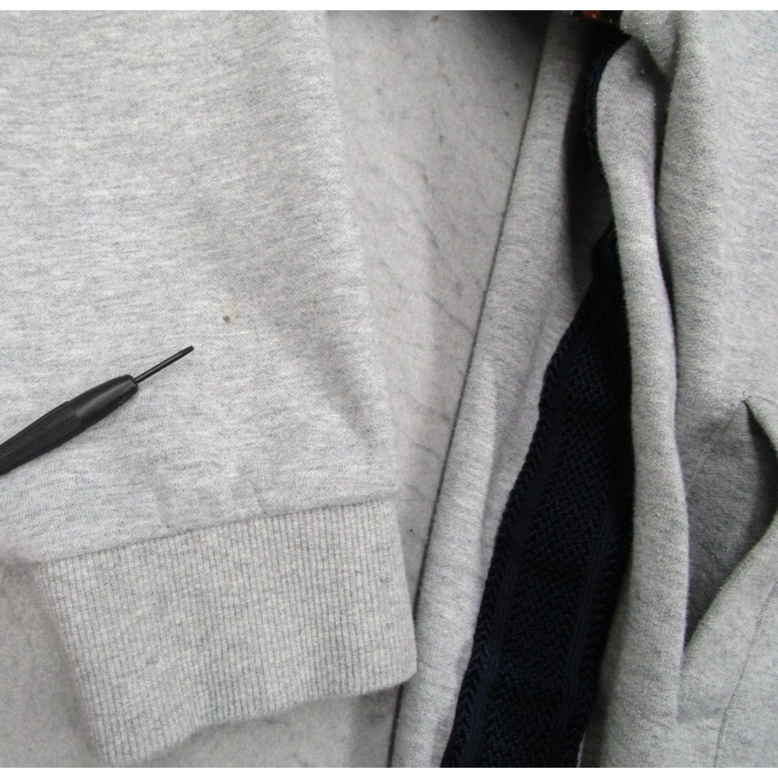 Sean John SEAN JOHN Mens Jacket 2XL Gray Full Zip Varsity Bomber Streetwear Knit Embroidered Pockets All Seasons Size US XXL / EU 58 / 5 - 6 Thumbnail