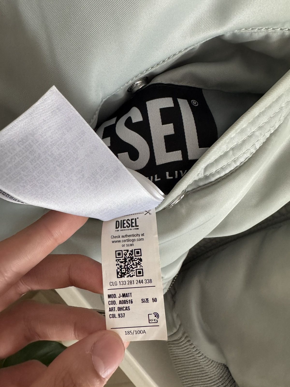 Diesel Diesel reversible bomber jacket Size US L / EU 52-54 / 3 - 10 Thumbnail