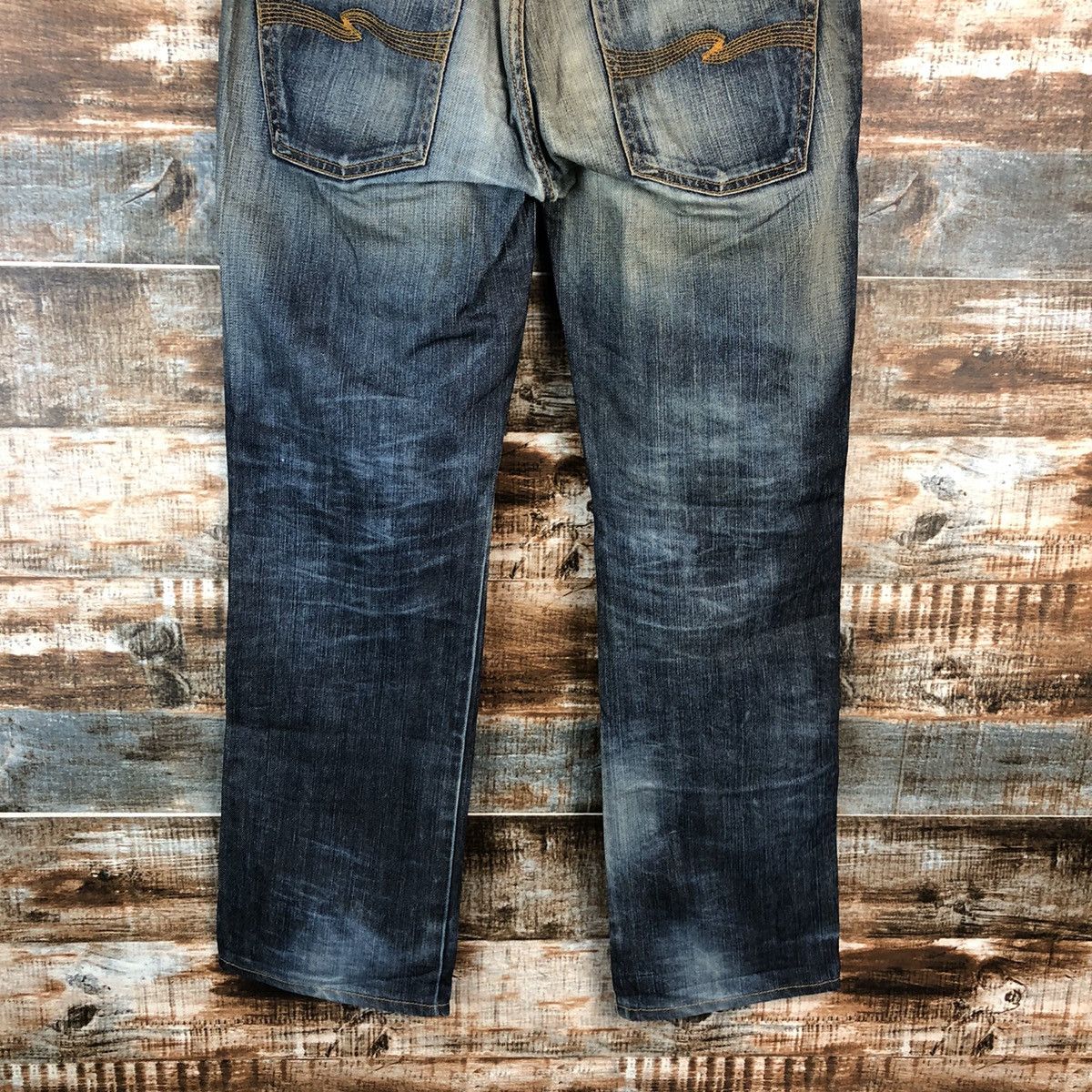 Nudie Jeans DL Nudie Jeans Blue Distressed Denim Pants #C139 Size US 31 - 14 Thumbnail