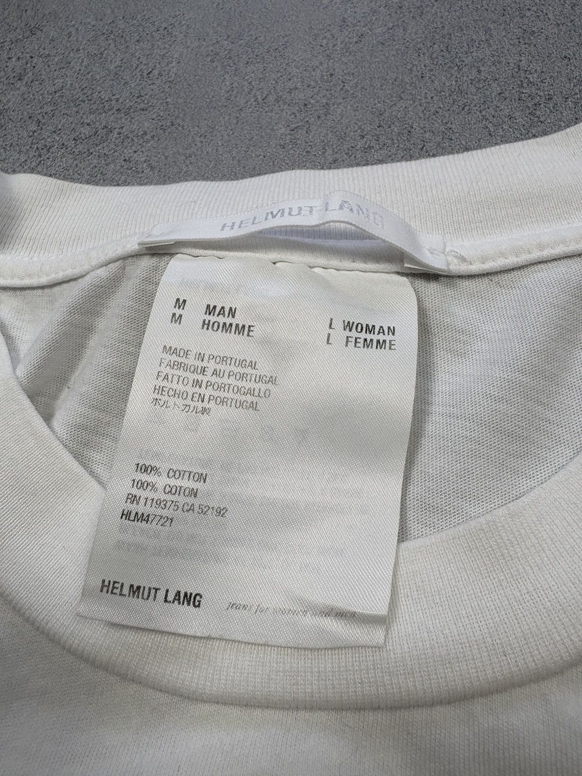 Helmut Lang Helmut Lang Archive Utility Back Logo Print T Shirt Rare Size US M / EU 48-50 / 2 - 12 Thumbnail