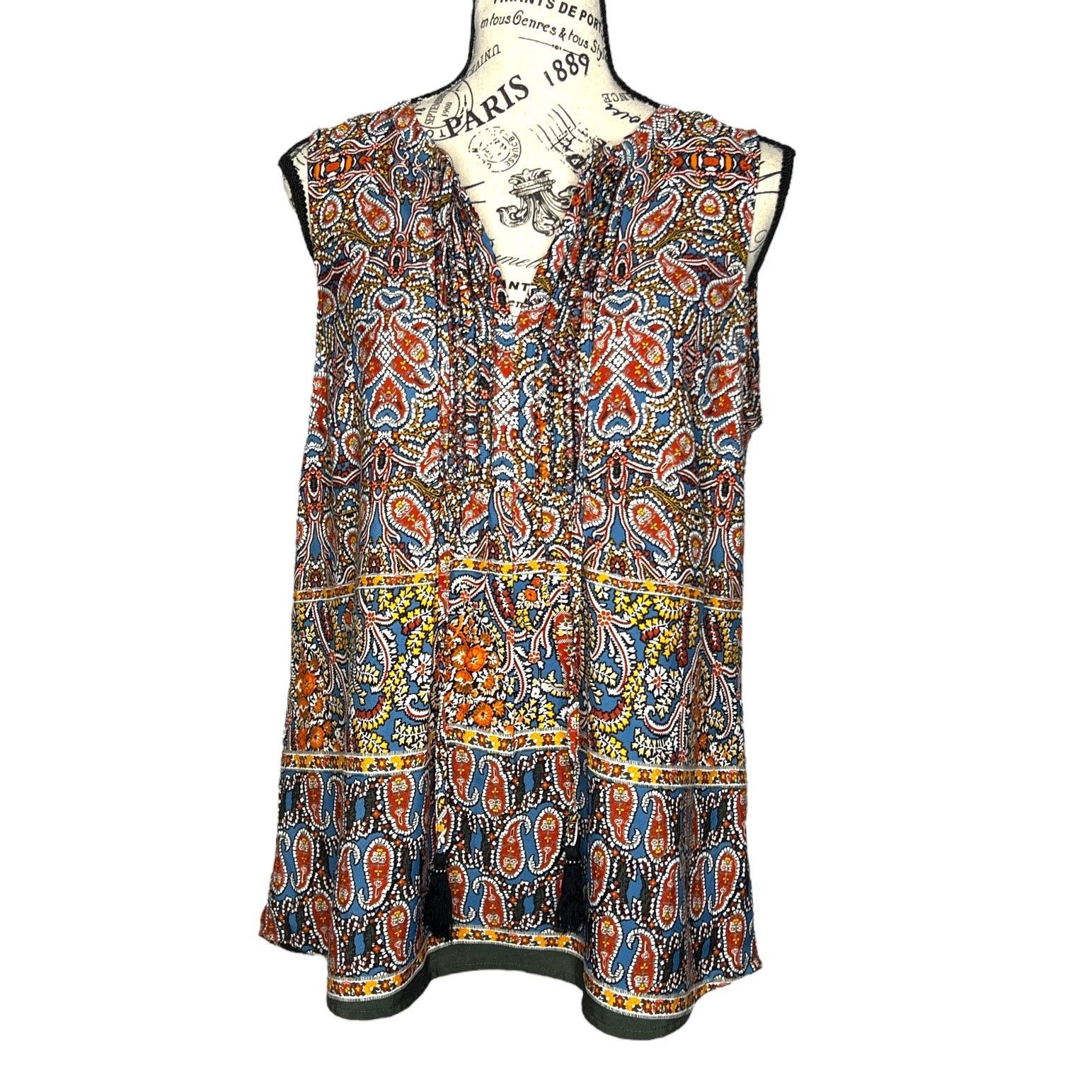 Other Marcelle Tie Neck Top Stitch Fix Daniel Rainn Keyhole Blouse Size M / US 6-8 / IT 42-44 - 1 Thumbnail
