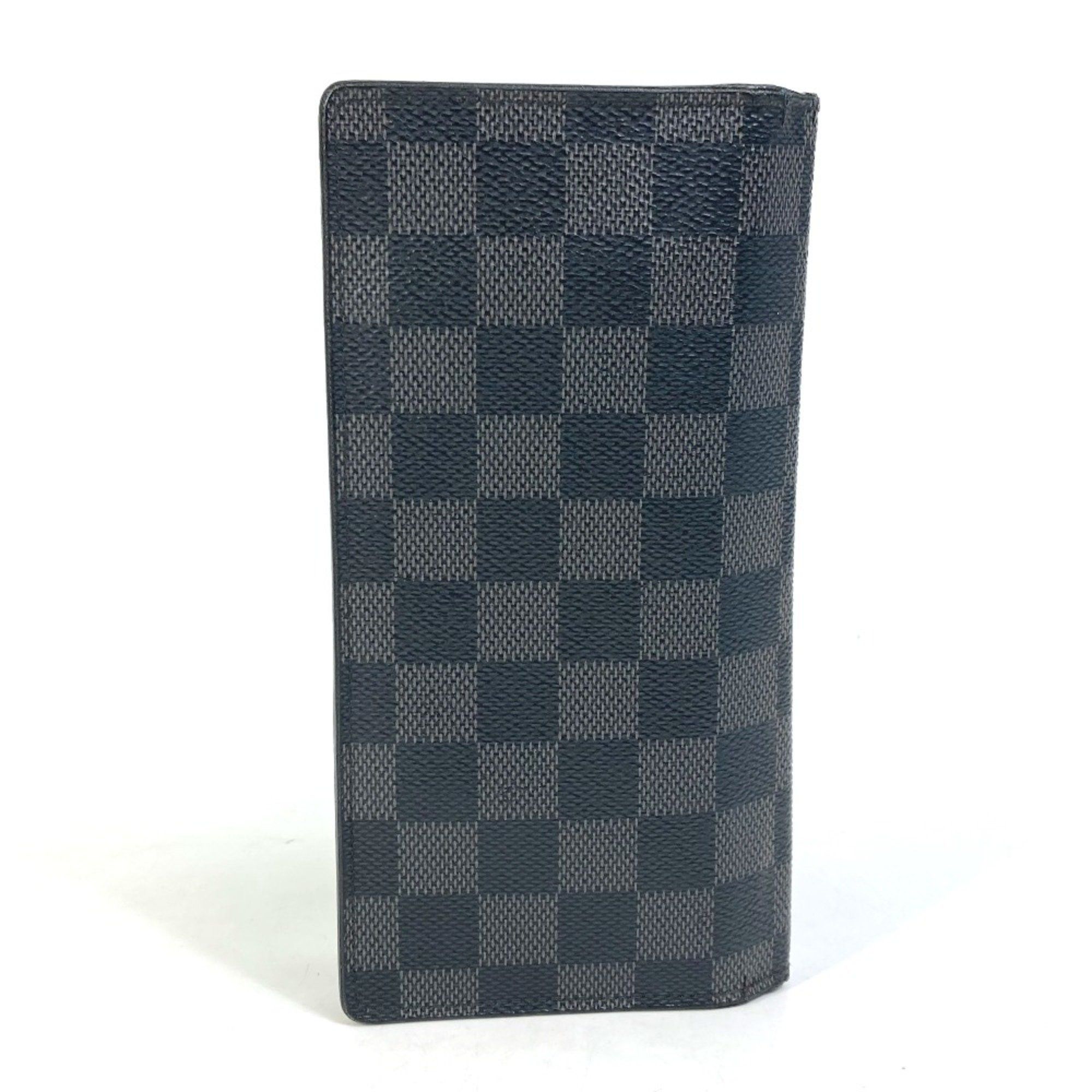 Louis Vuitton Louis Vuitton N62655 Damier Graphite Old model Bi-fold Long Wallet Black Size ONE SIZE - 1 Thumbnail
