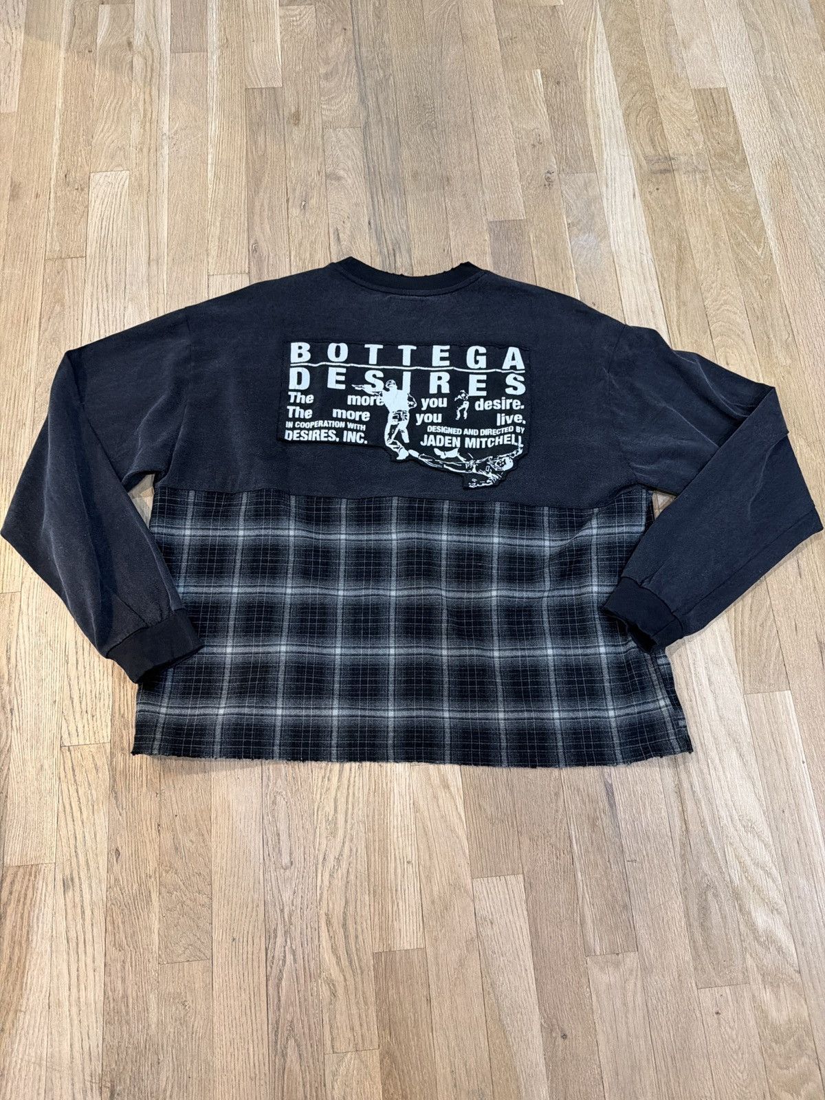 Bottega Desires Bottega desires hybrid flannel black tee Size US XL / EU 56 / 4 - 2 Thumbnail