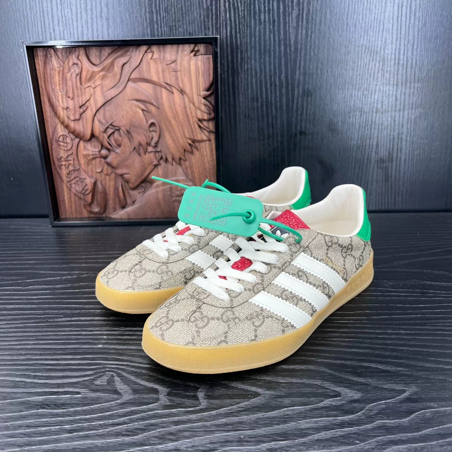 Gucci Gucci x Adidas Ebony Worn Once Women's 36 Sneakers Size US 5.5 / IT 35.5 - 1 Thumbnail
