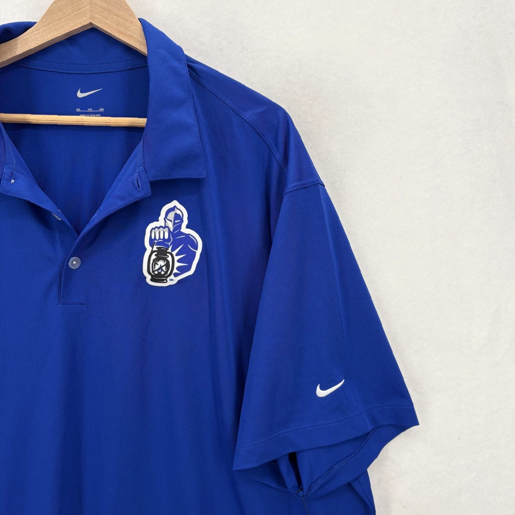 Nike Nike Golf Polo Shirt Mens 3XL Blue Solid Performance Short Sleeve Logo Golf Mens 3XL Shirt Polo Blue Nike Golf Logo Size US XXL / EU 58 / 5 - 2 Thumbnail