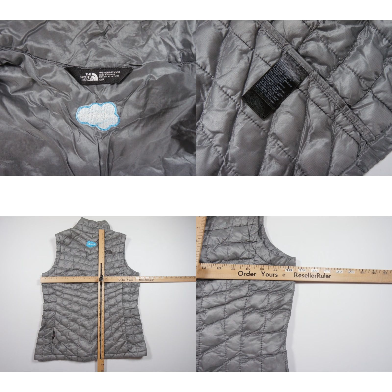 The North Face The North Face Jacket Womens Small Gray Puffer Vest Thermoball Lightweight Size S / US 4 / IT 40 - 8 Thumbnail