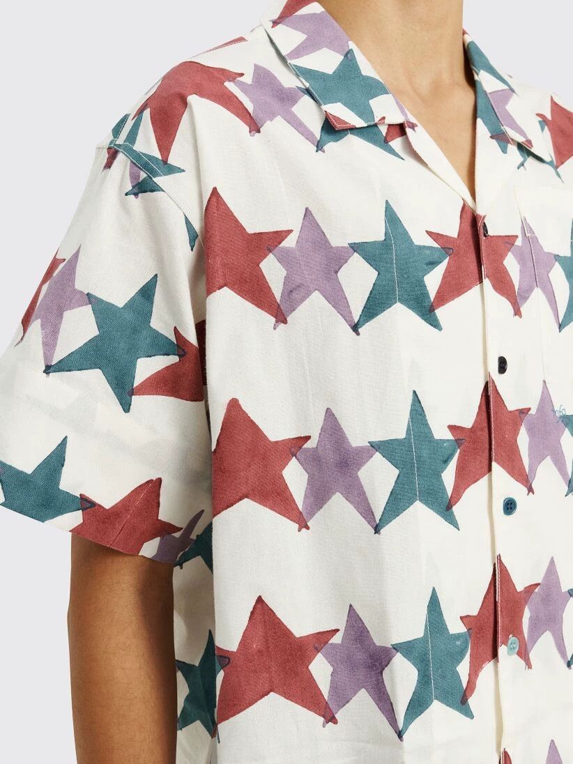 Story Mfg. Story mfg. Star Block Print Hand Dye Short-Sleeve Shirt Size US L / EU 52-54 / 3 - 9 Thumbnail