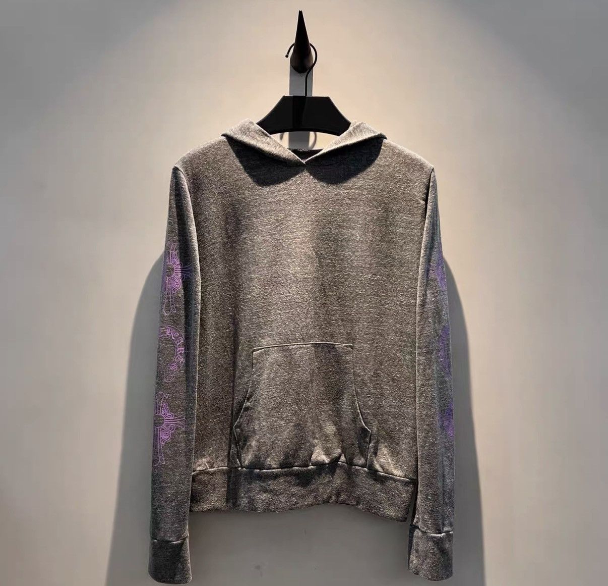 Chrome Hearts Chrome Hearts Gray Hoodie with Purple T-Bar Zipper Size US S / EU 44-46 / 1 - 1 Thumbnail