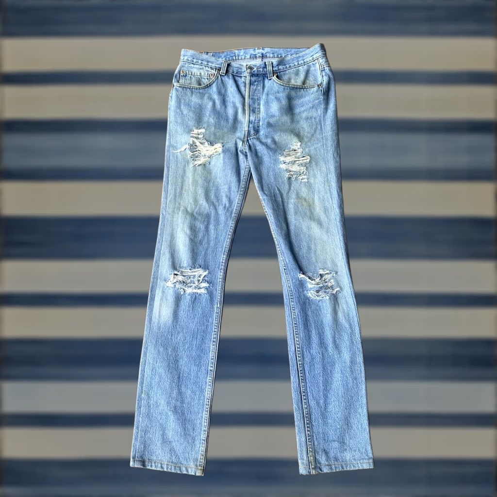 Levi's VINTAGE Levi's 501 XX Button Fly Jeans Men Size 33 X 34 USA Distressed Modern Vintage Distressed 501 XX USA Size US 33 - 1 Thumbnail