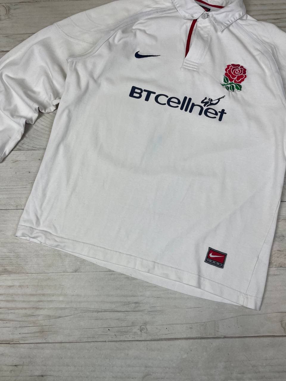 Nike Vintage Nike England Rugby 1999 2001 Long Sleeve Jersey Size US L / EU 52-54 / 3 - 3 Thumbnail