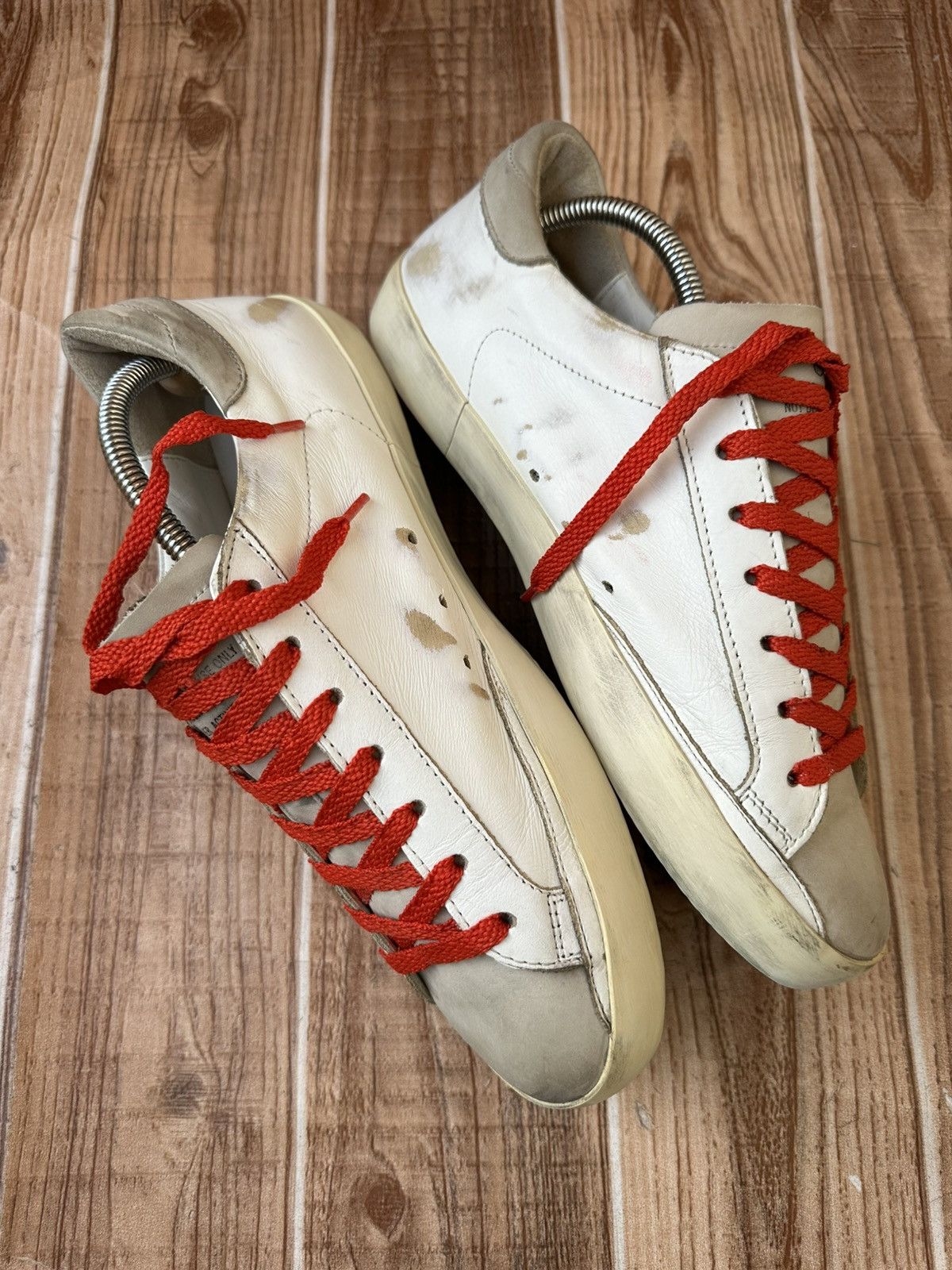 Golden Goose Golden Goose Superstar White Leather Nubuck Low Top Sneaks Size US 9 / EU 42 - 6 Thumbnail