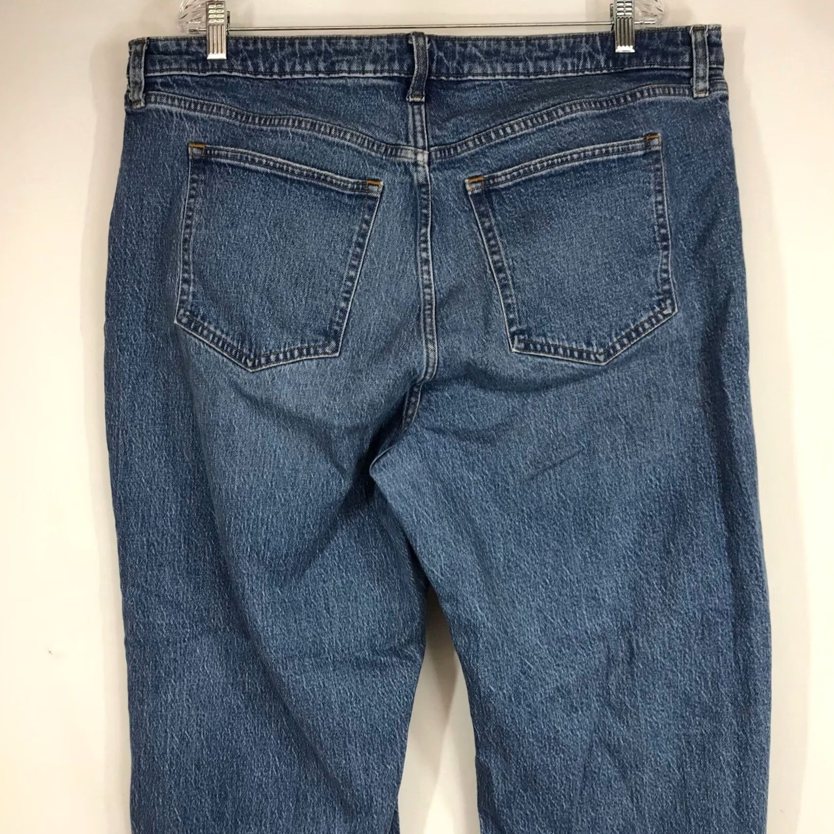 Abercrombie & Fitch VINTAGE Abercrombie & Fitch Curve Love The ’90s Relaxed Jean High Rise 20W Medium Wash Womens Jeans Distressed 5-Pocket Size 42" / US 20 - 5 Thumbnail