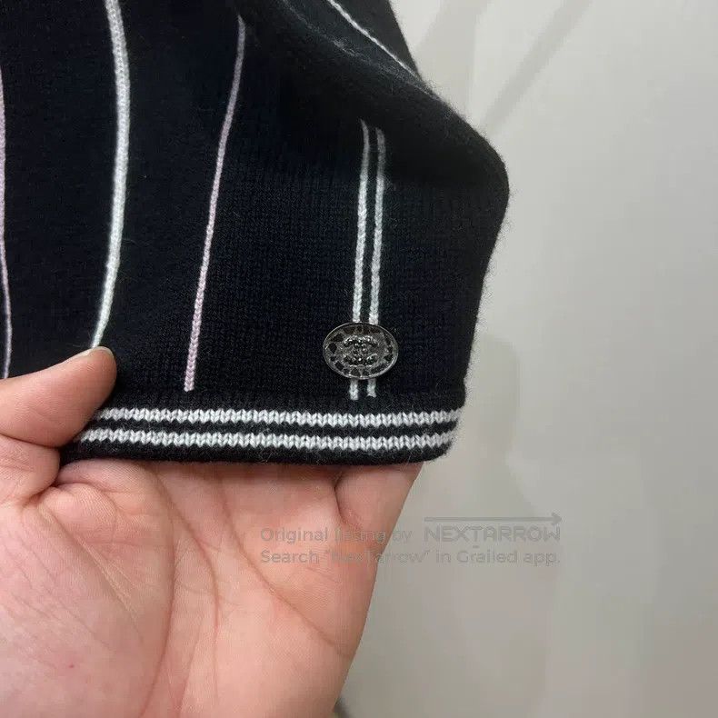 Chanel Chanel Striped logo short cashmere suspenders Size XS / US 0-2 / IT 36-38 - 6 Thumbnail
