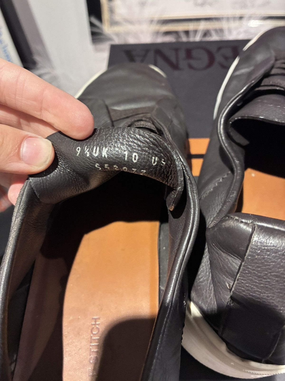 Ermenegildo Zegna Zegna dark brown secondskin uk 9/9.5 eu 43.5 Size US 10.5 / EU 43-44 - 6 Thumbnail