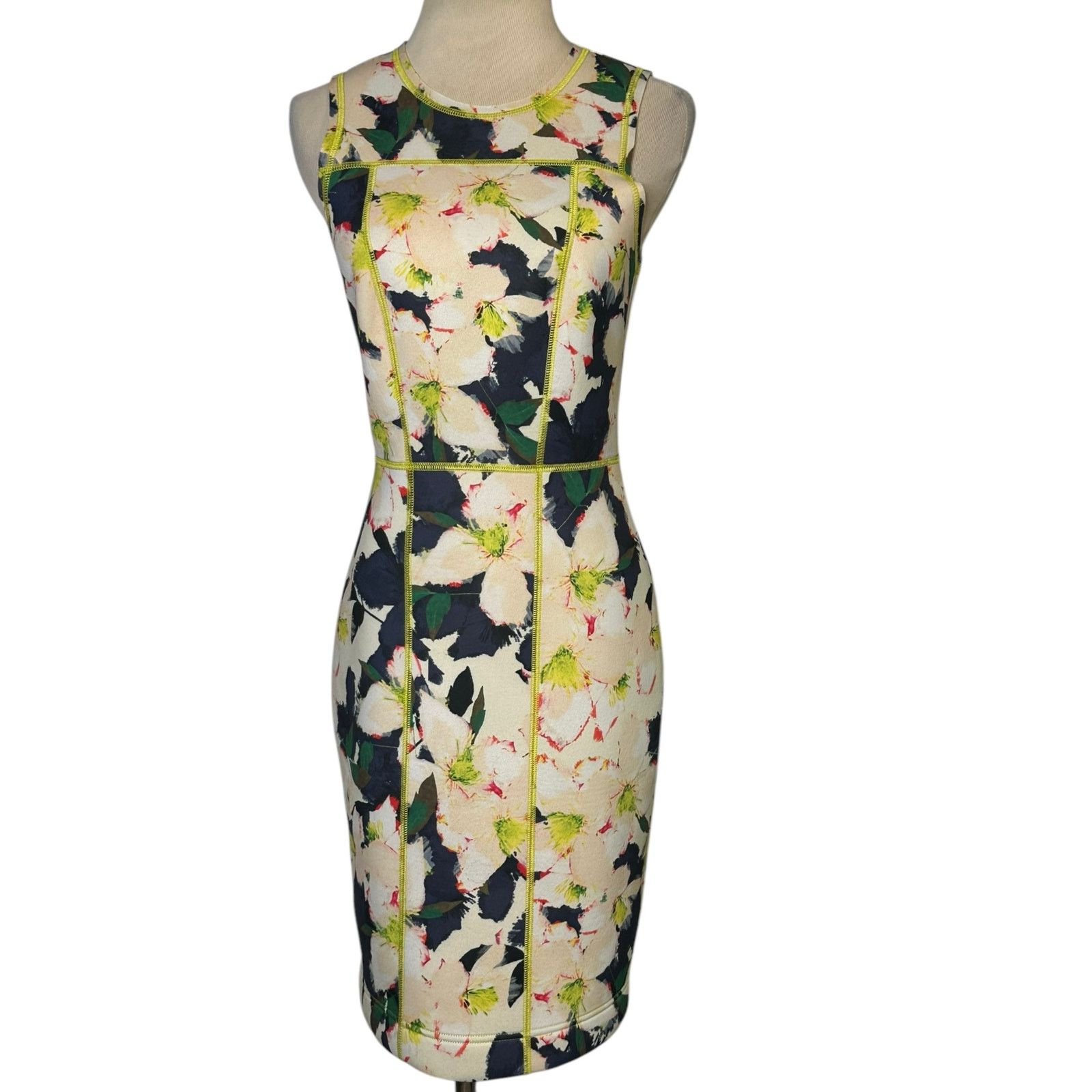 J.Crew J.Crew cove scuba floral sleeveless sheath dress size 00 Size XXS / US 00 / IT 34 - 15 Thumbnail