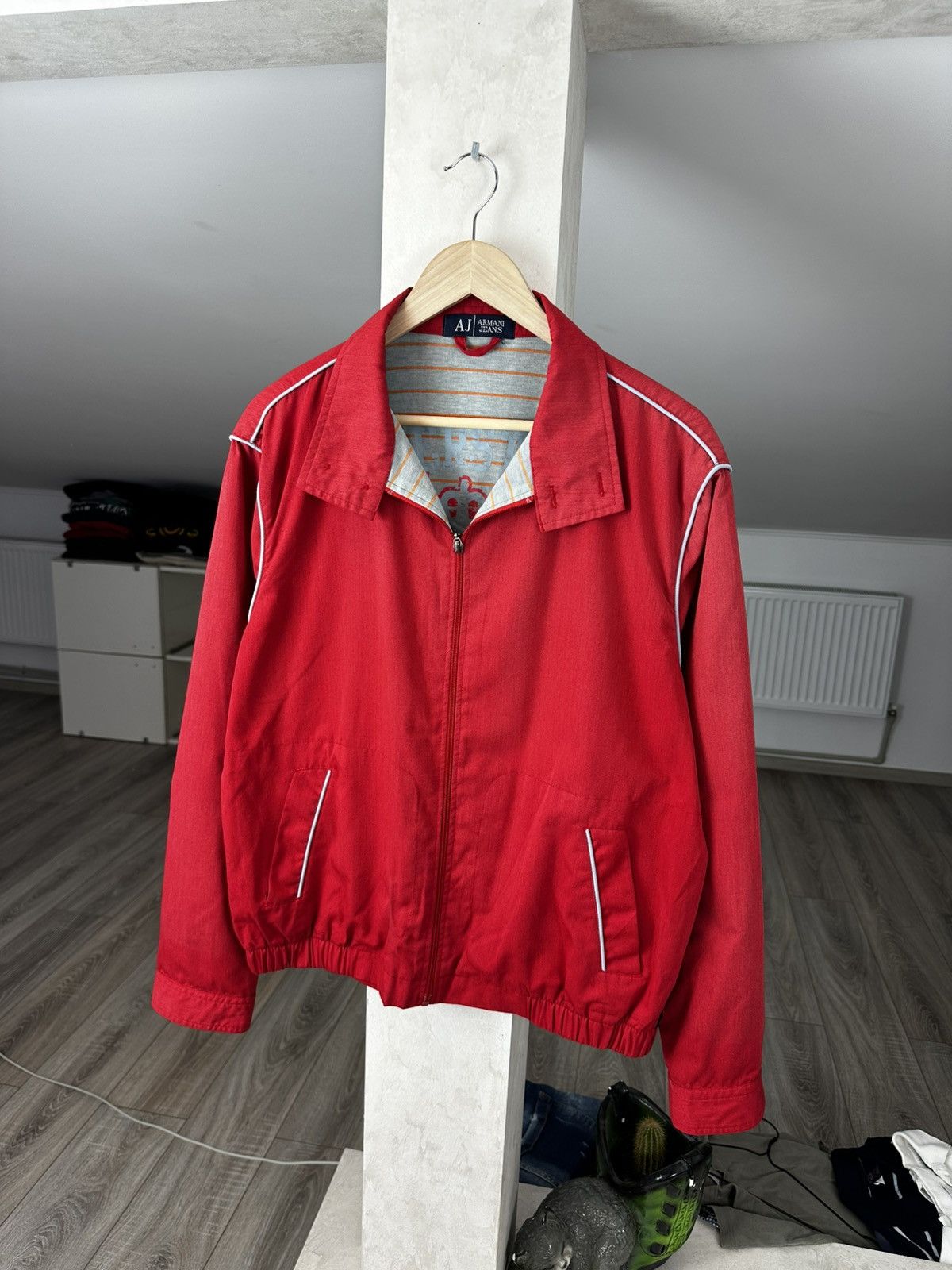 Giorgio Armani Vintage AJ Armani Jeans Jacket Inside Logo Size US L / EU 52-54 / 3 - 1 Thumbnail