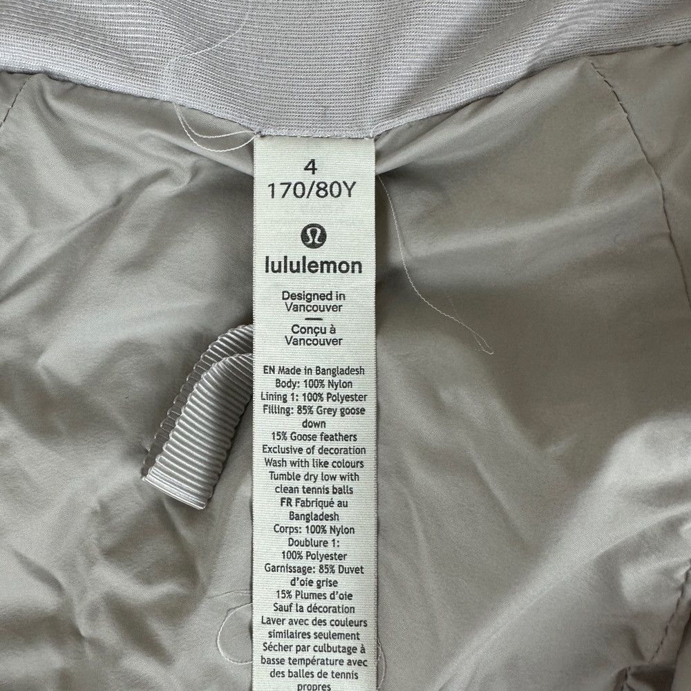 Lululemon Lululemon Pack It Down Jacket Chrome Women’s Size 4 Size S / US 4 / IT 40 - 5 Thumbnail