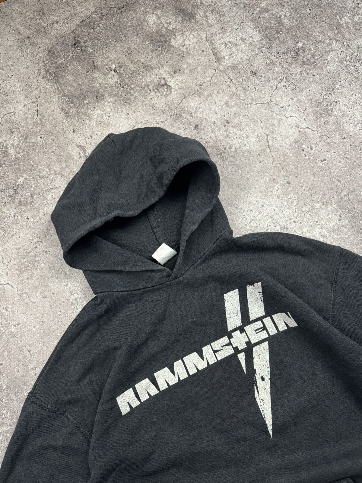 Vintage Rammstein Reise Reise Boxy Hoodie 90s Y2K Metal