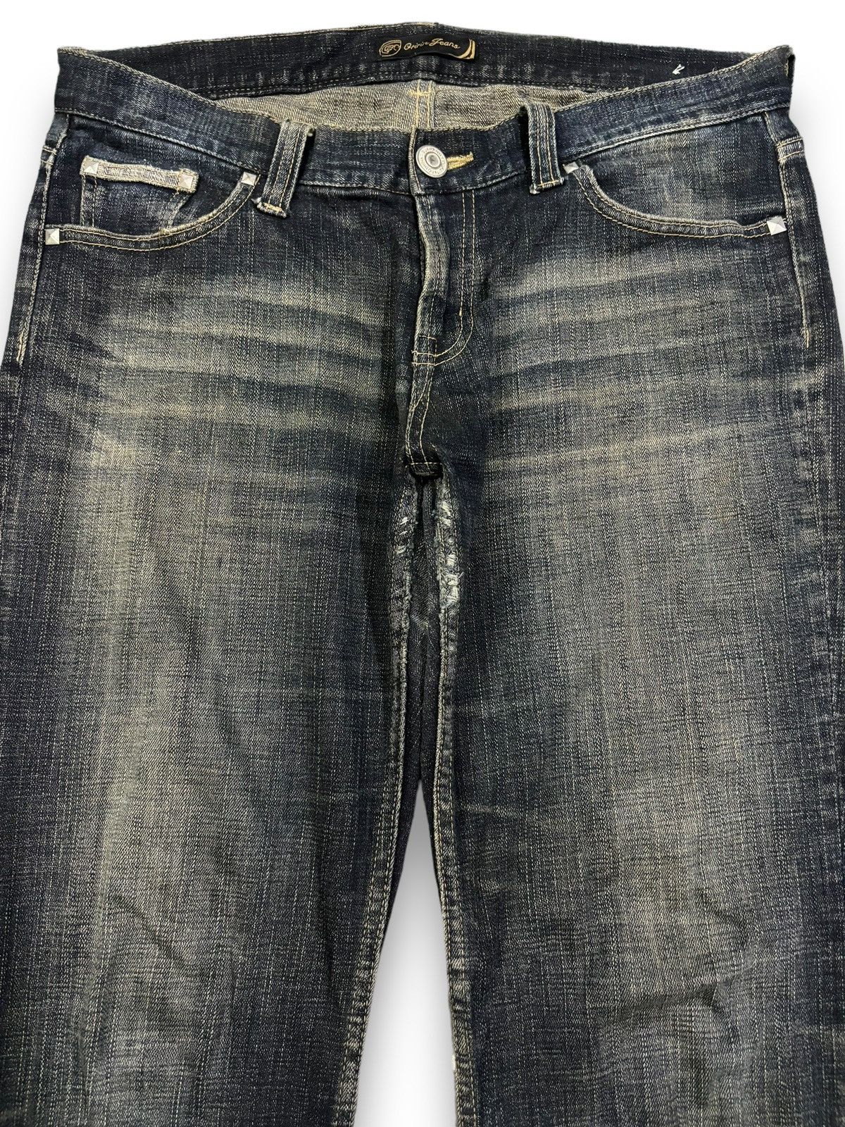 Hysteric Glamour Vintage Japanese Brand Studded Pocket Washed Flare Jeans Size US 33 - 3 Thumbnail