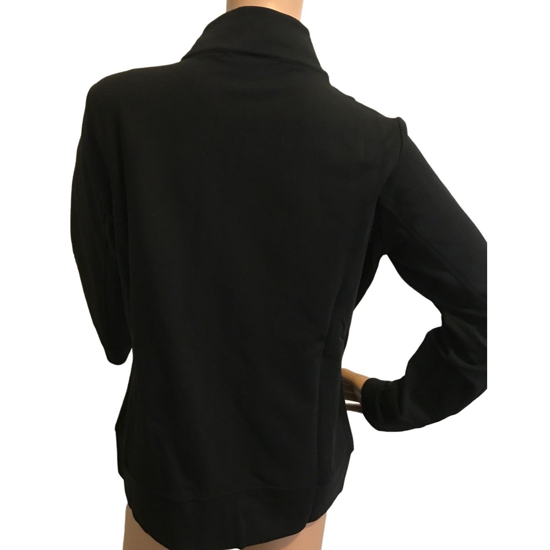 Vintage Christine Alexander Small Black Cotton Track Jacket Jog Scho Size S / US 4 / IT 40 - 7 Thumbnail
