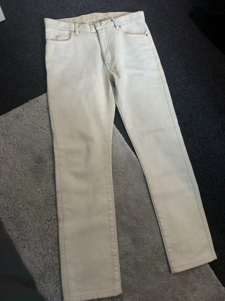 Maison Margiela White High Waist Cropped Women Trouser Pants