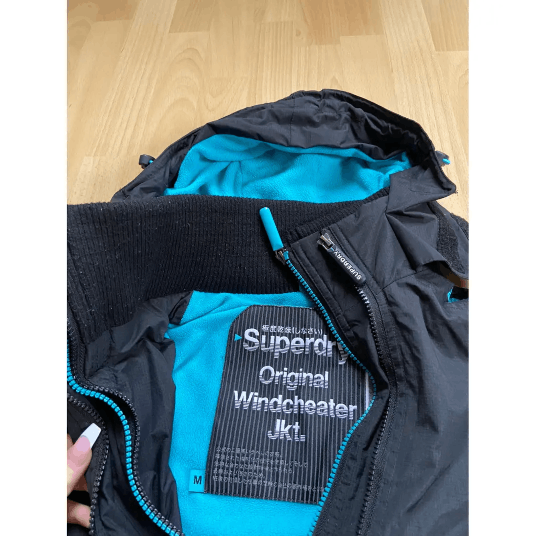 Superdry Superdry Windbreaker Jacket - Black & Blue Size US M / EU 48-50 / 2 - 5 Thumbnail