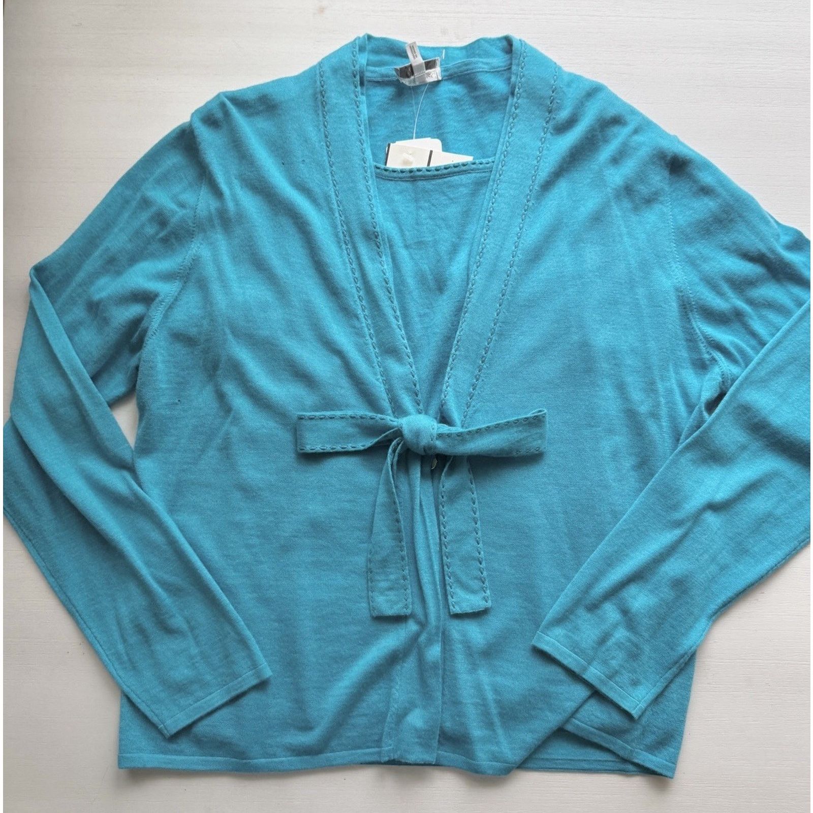 Escada Sport Escada Sport 100% Cashmere Sz XL Ombré Aqua Cardigan Set NWT Size XL / US 12-14 / IT 48-50 - 17 Thumbnail
