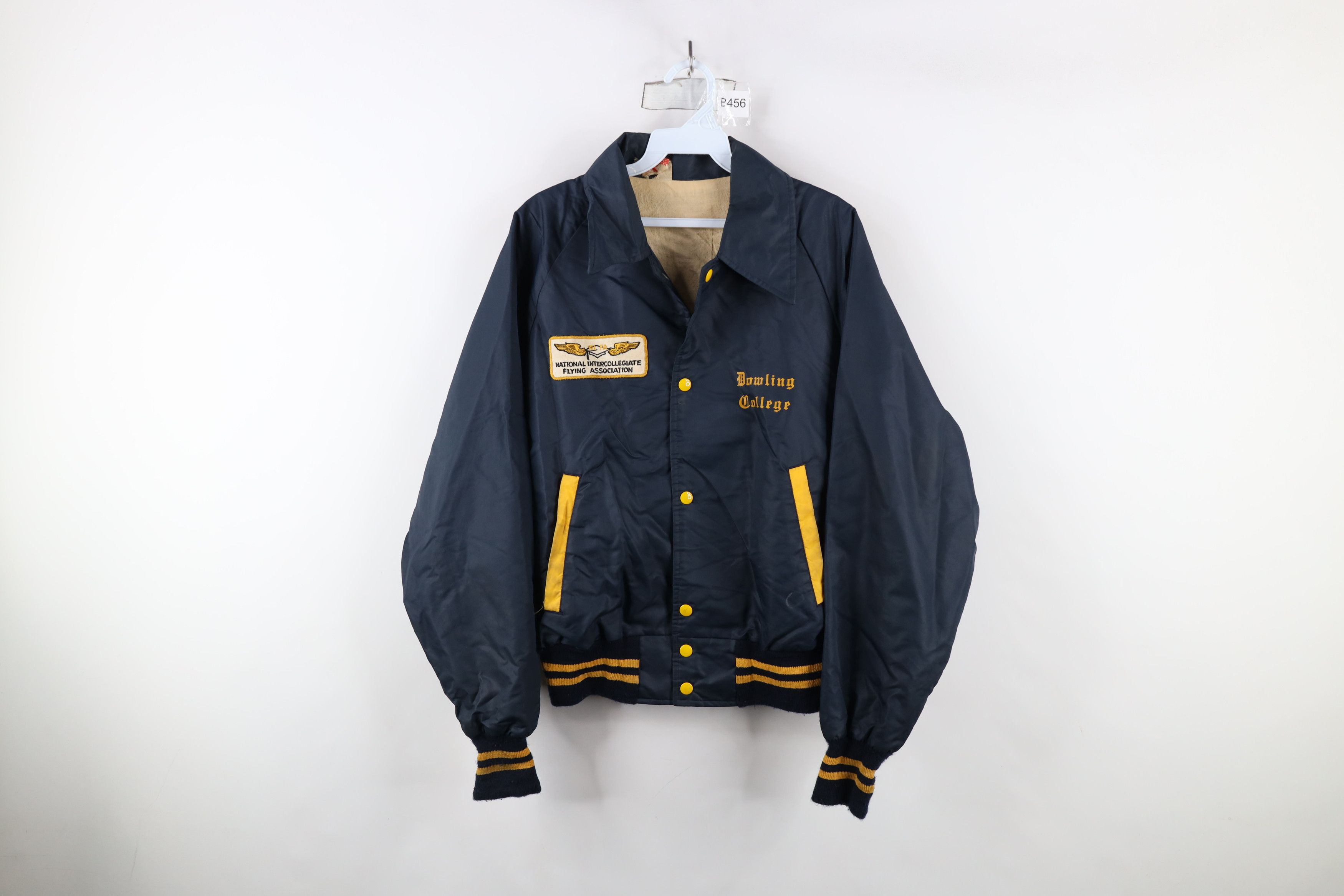 Vintage Vintage 70s College NIFA Flying Varsity Jacket Blue USA Size US M / EU 48-50 / 2 - 1 Thumbnail