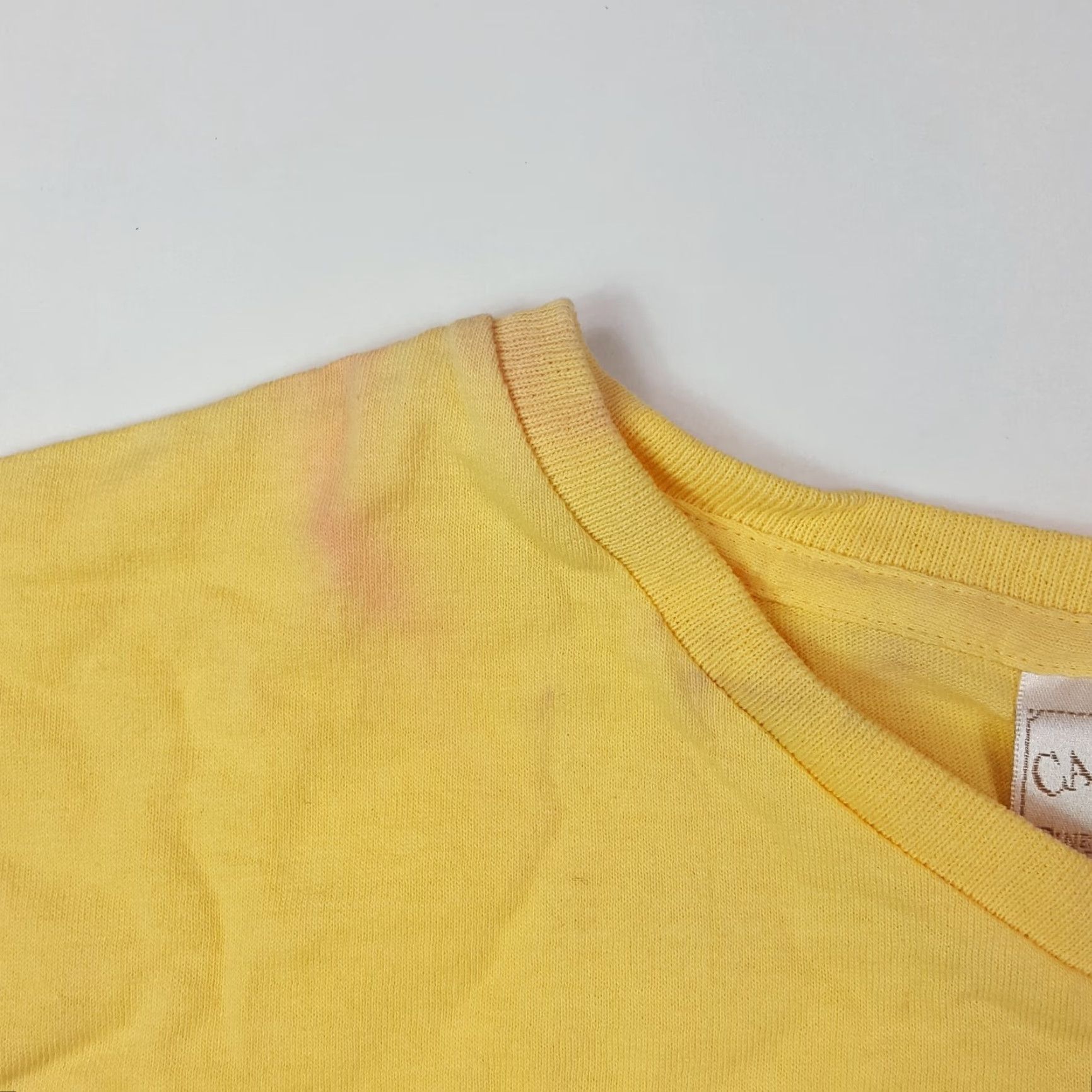 Vintage VINTAGE Camp David Smoky Mountains Women's Medium Yellow Short Sleeve T-Shirt Top Casual 90s Outdoor Yellow Womens Size M / US 6-8 / IT 42-44 - 4 Thumbnail