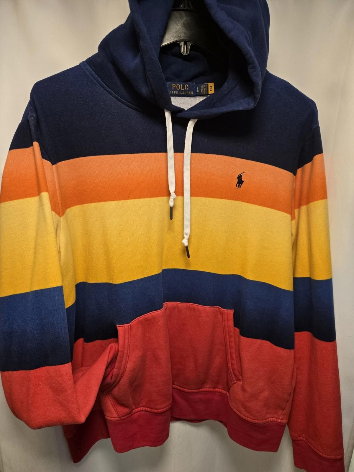 Polo Ralph Lauren POLO RALPH LAUREN Colorblock Fleece Pullover Hoodie L Size US L / EU 52-54 / 3 - 1 Thumbnail