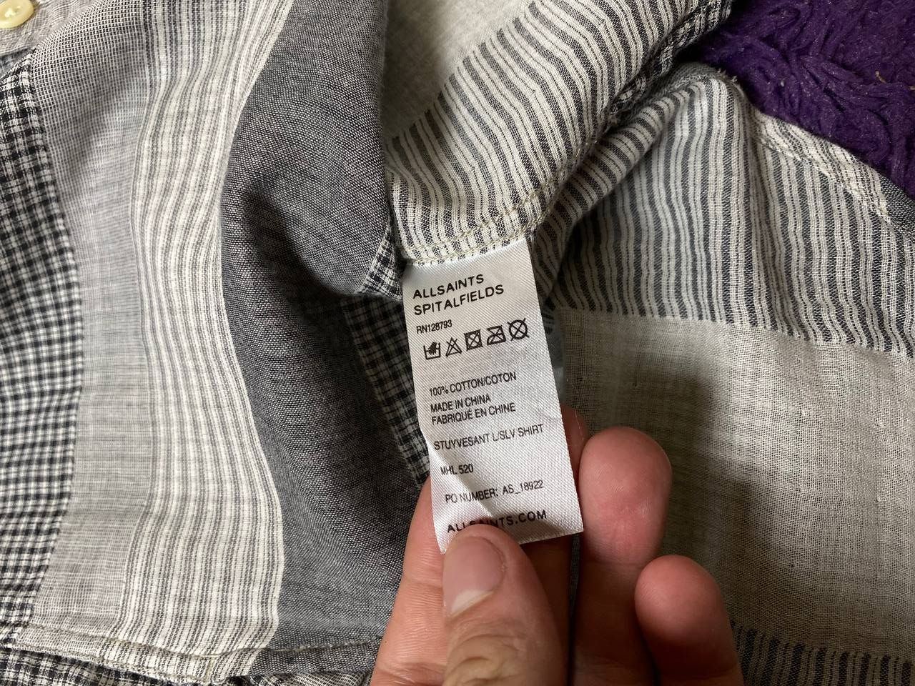 Allsaints Vintage Allsaints Classic Fit Button Up Shirt Size XS Size US XS / EU 42 / 0 - 3 Thumbnail